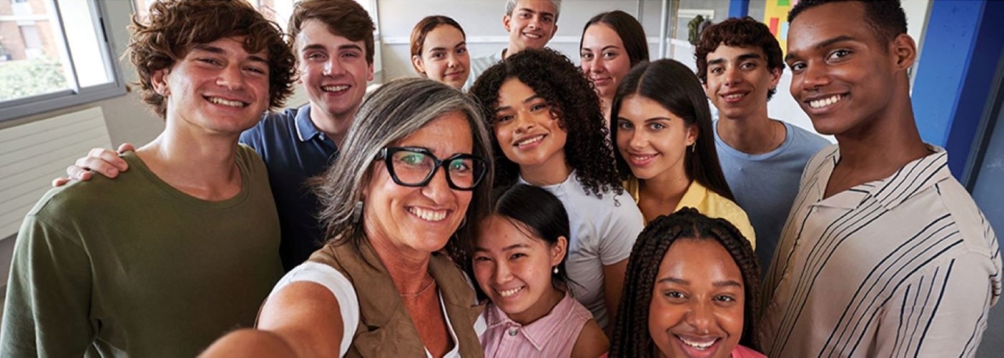 a group of young people and adults